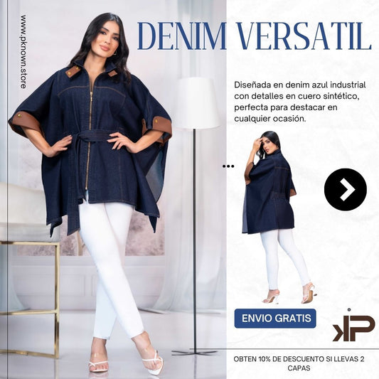 CAPA VERSATIL Denim & Cuero Sintético 5403