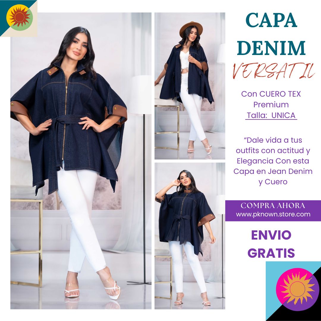 CAPA VERSATIL Denim & Cuero Sintético 5403