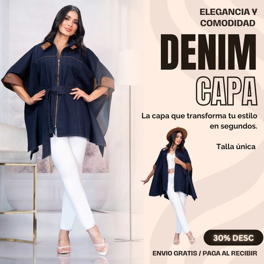 CAPA DENIM (Denim & Cuero Sintético Talla Única 5403)